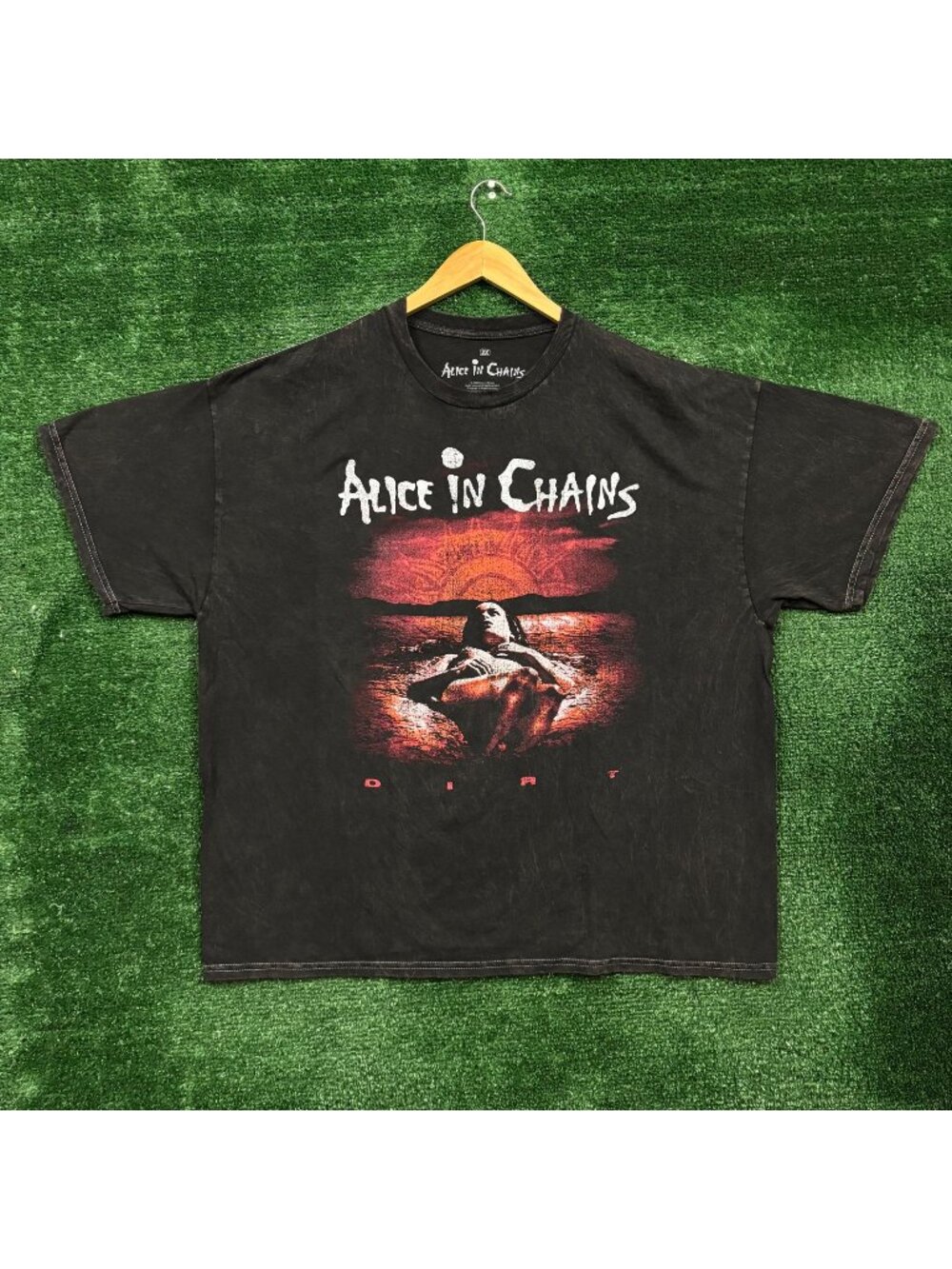 Alice In Chains Dirt Acid Wash Tshirt size 2x